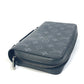 LOUIS VUITTON M61698 Monogram Eclipse Zippy XL Travel Case with Zip-Around Long Wallet in Monogram Eclipse Canvas, Men's, Black