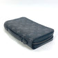 LOUIS VUITTON M61698 Monogram Eclipse Zippy XL Travel Case with Zip-Around Long Wallet in Monogram Eclipse Canvas, Men's, Black