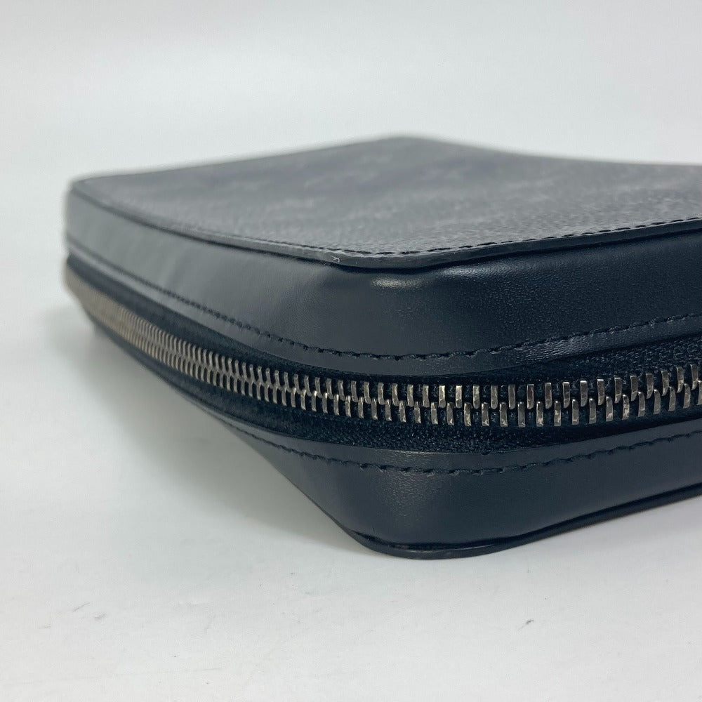 LOUIS VUITTON M61698 Monogram Eclipse Zippy XL Travel Case with Zip-Around Long Wallet in Monogram Eclipse Canvas, Men's, Black