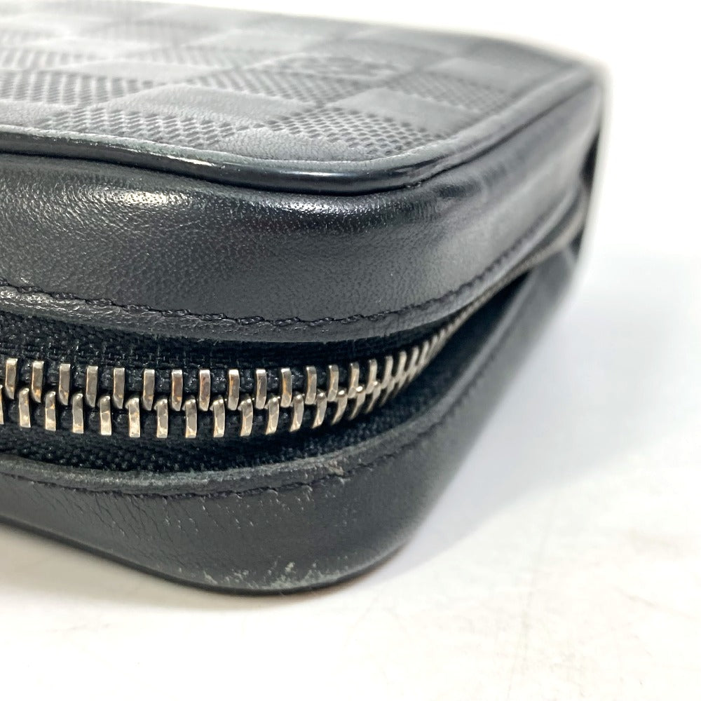 LOUIS VUITTON N61254 Damier Infini Zippy XL Clutch Bag/Long Wallet in Damier Infini Leather, Men's, Noir Black