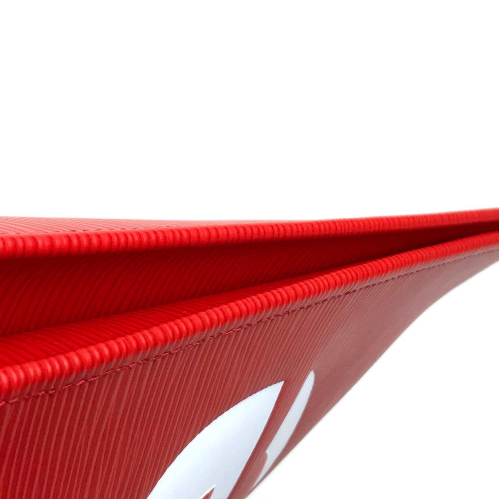 LOUIS VUITTON M67722 Louis Vuitton x Supreme Epi Pochette Jour GM Supreme Louis Vuitton PO.JOUR GM SP EPI POCHETTE Clutch Bag Epi Leather Unisex Red