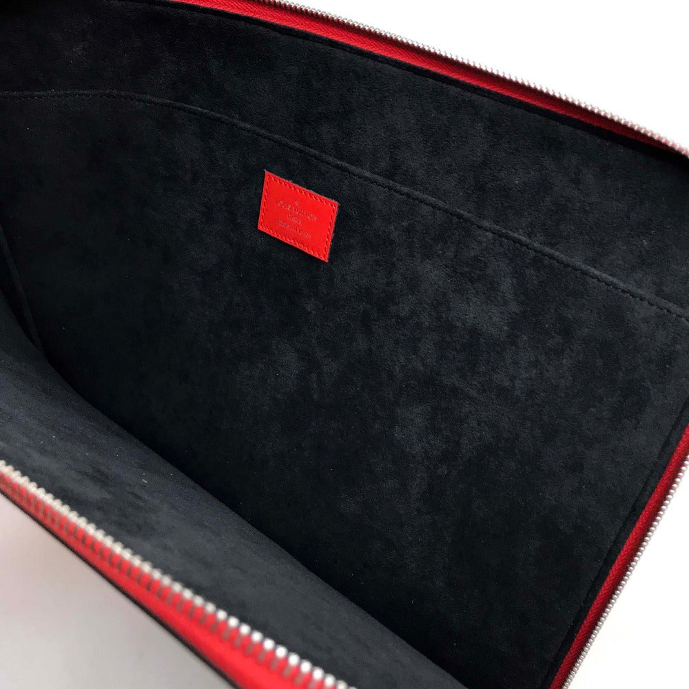 LOUIS VUITTON M67722 Louis Vuitton x Supreme Epi Pochette Jour GM Supreme Louis Vuitton PO.JOUR GM SP EPI POCHETTE Clutch Bag Epi Leather Unisex Red