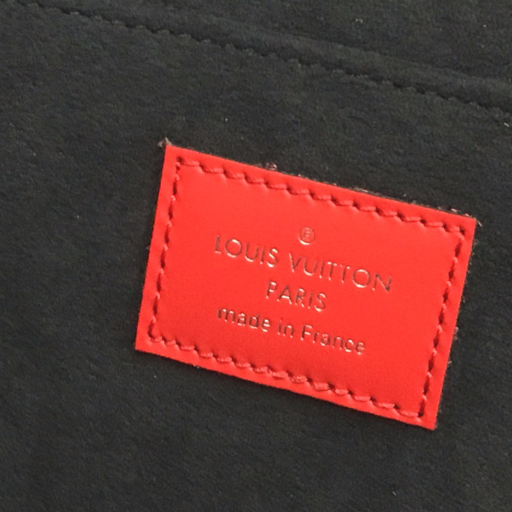 LOUIS VUITTON M67722 Louis Vuitton x Supreme Epi Leather Pochette Jour GM Clutch Bag, Men's, Red