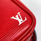 LOUIS VUITTON M53417 Epi Danube PM Shoulder Bag, Supreme Collaboration Shoulder Bag, Epi Electric Leather, Red, Men's