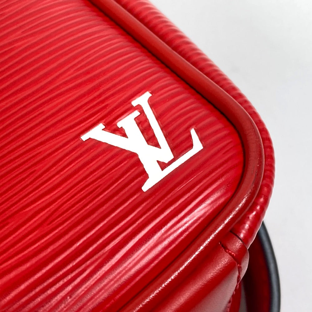 LOUIS VUITTON M53417 Epi Danube PM Shoulder Bag, Supreme Collaboration Shoulder Bag, Epi Electric Leather, Red, Men's