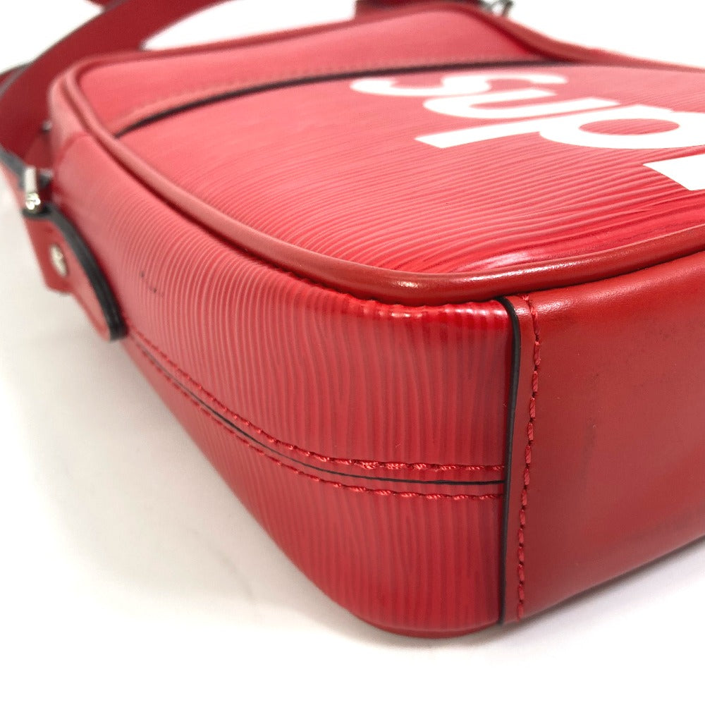 LOUIS VUITTON M53417 Epi Danube PM Shoulder Bag, Supreme Collaboration Shoulder Bag, Epi Electric Leather, Red, Men's