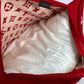 LOUIS VUITTON MP1886 Supreme Collaboration Monogram Pillow, Wool/Cashmere, Men's, Red
