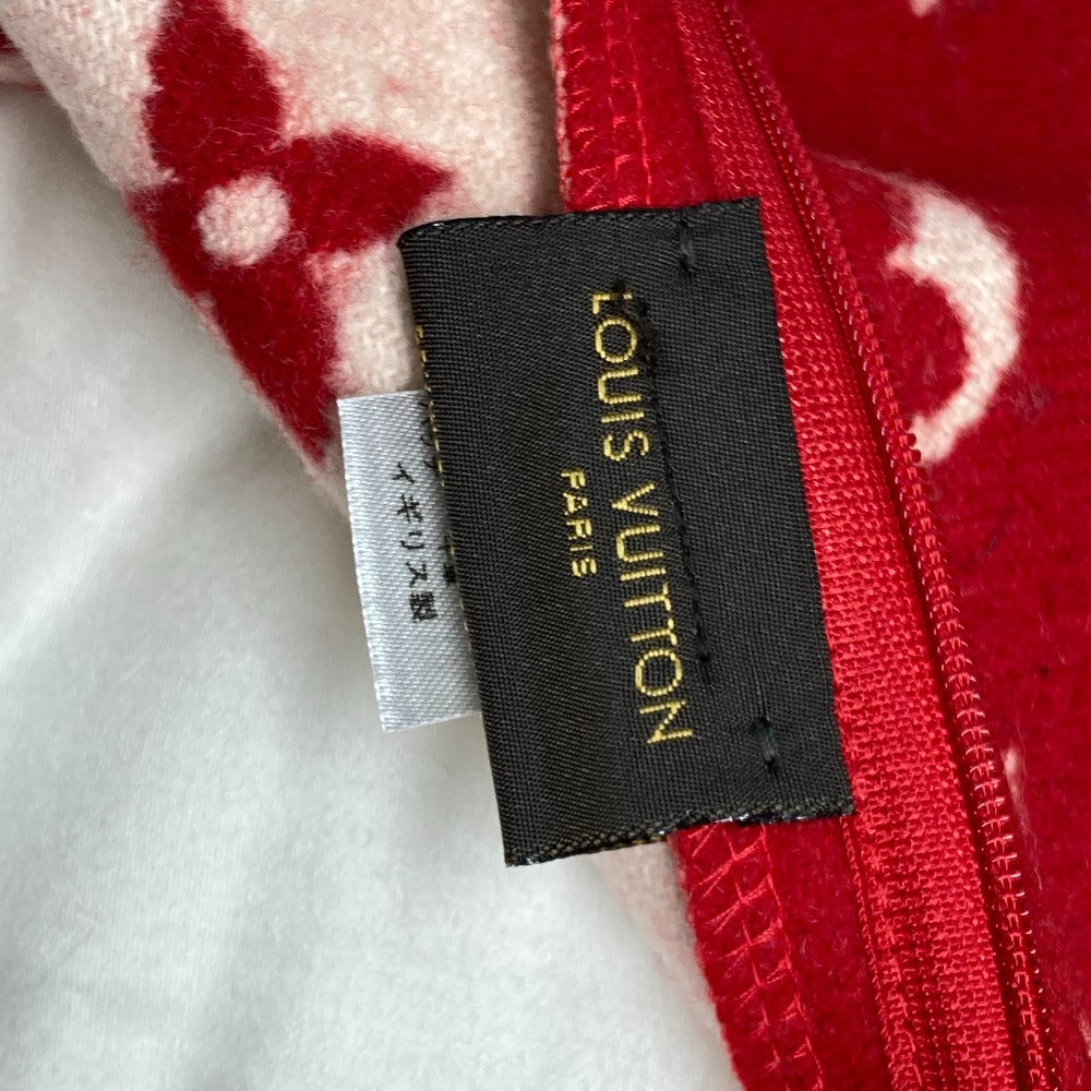 LOUIS VUITTON MP1886 Supreme Collaboration Monogram Pillow, Wool/Cashmere, Men's, Red