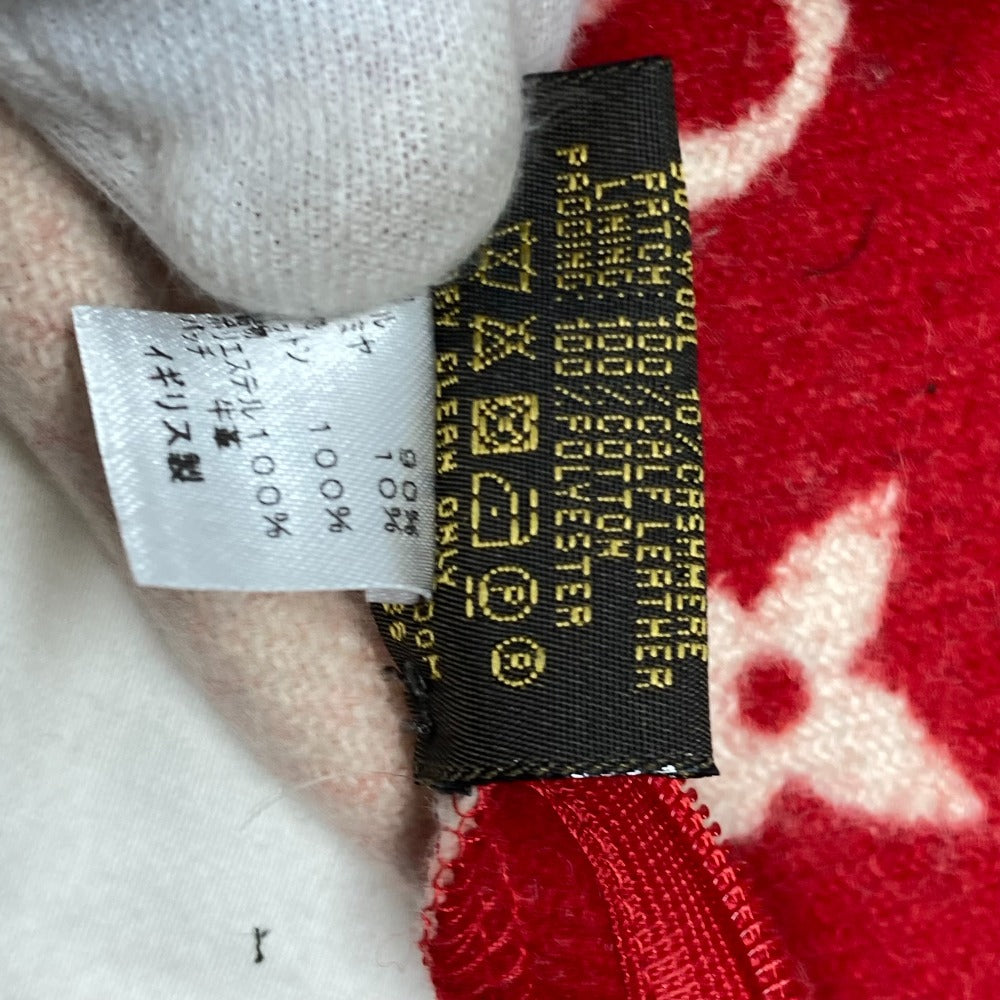 LOUIS VUITTON MP1886 Supreme Collaboration Monogram Pillow, Wool/Cashmere, Men's, Red