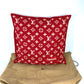 LOUIS VUITTON MP1886 Supreme Collaboration Monogram Pillow, Wool/Cashmere, Men's, Red