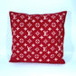 LOUIS VUITTON MP1886 Supreme Collaboration Monogram Pillow, Wool/Cashmere, Men's, Red
