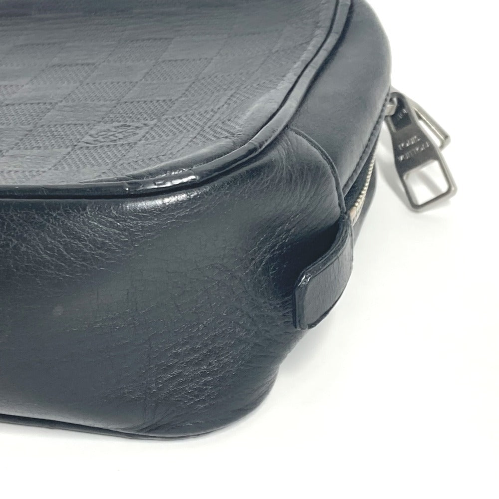 LOUIS VUITTON N23347 ダミエアンフィニ トゥルース トワレ ポーチ カバン クラッチバッグ セカンドバッグ ダミエアンフィニレザー ユニセックス オニキス ブラック