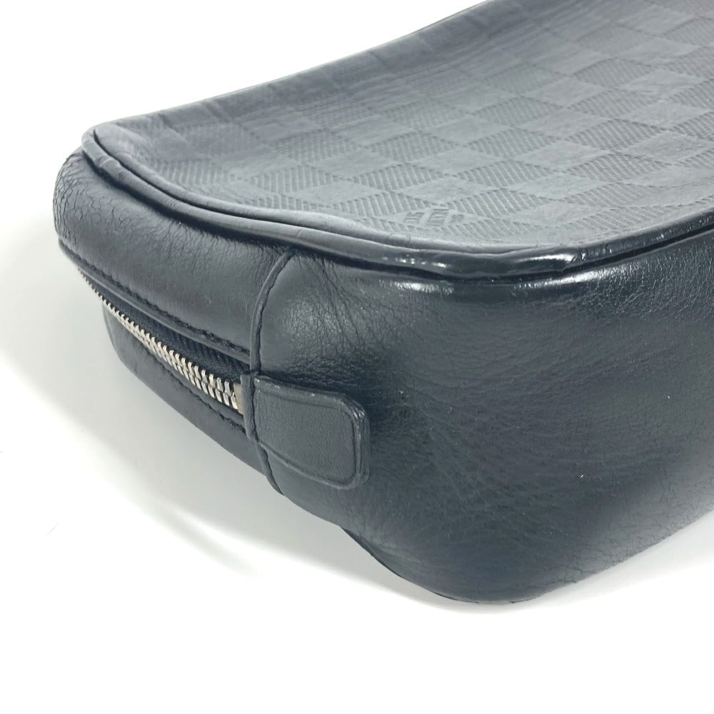 LOUIS VUITTON N23347 ダミエアンフィニ トゥルース トワレ ポーチ カバン クラッチバッグ セカンドバッグ ダミエアンフィニレザー ユニセックス オニキス ブラック