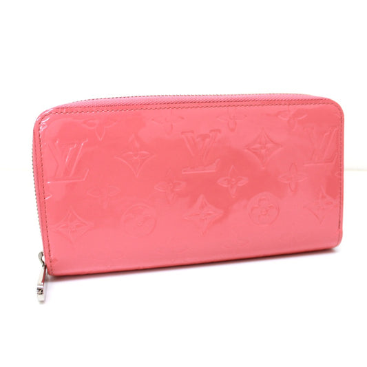 LOUIS VUITTON M61562 モノグラムヴェルニ ジッピーウォレット ラウンドファスナー 長財布 モノグラムヴェルニ レディース ポピーぺタル ピンク
