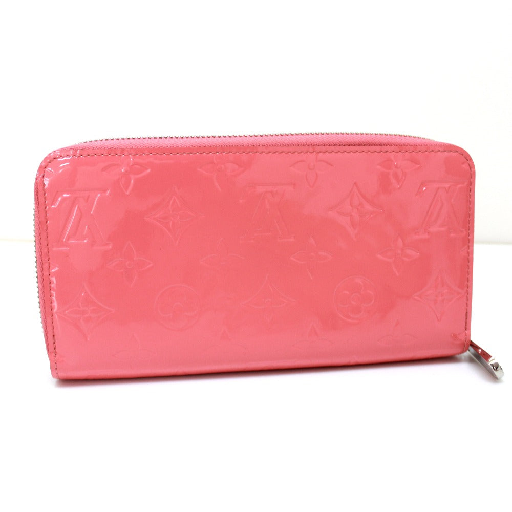 LOUIS VUITTON M61562 モノグラムヴェルニ ジッピーウォレット ラウンドファスナー 長財布 モノグラムヴェルニ レディース ポピーぺタル ピンク