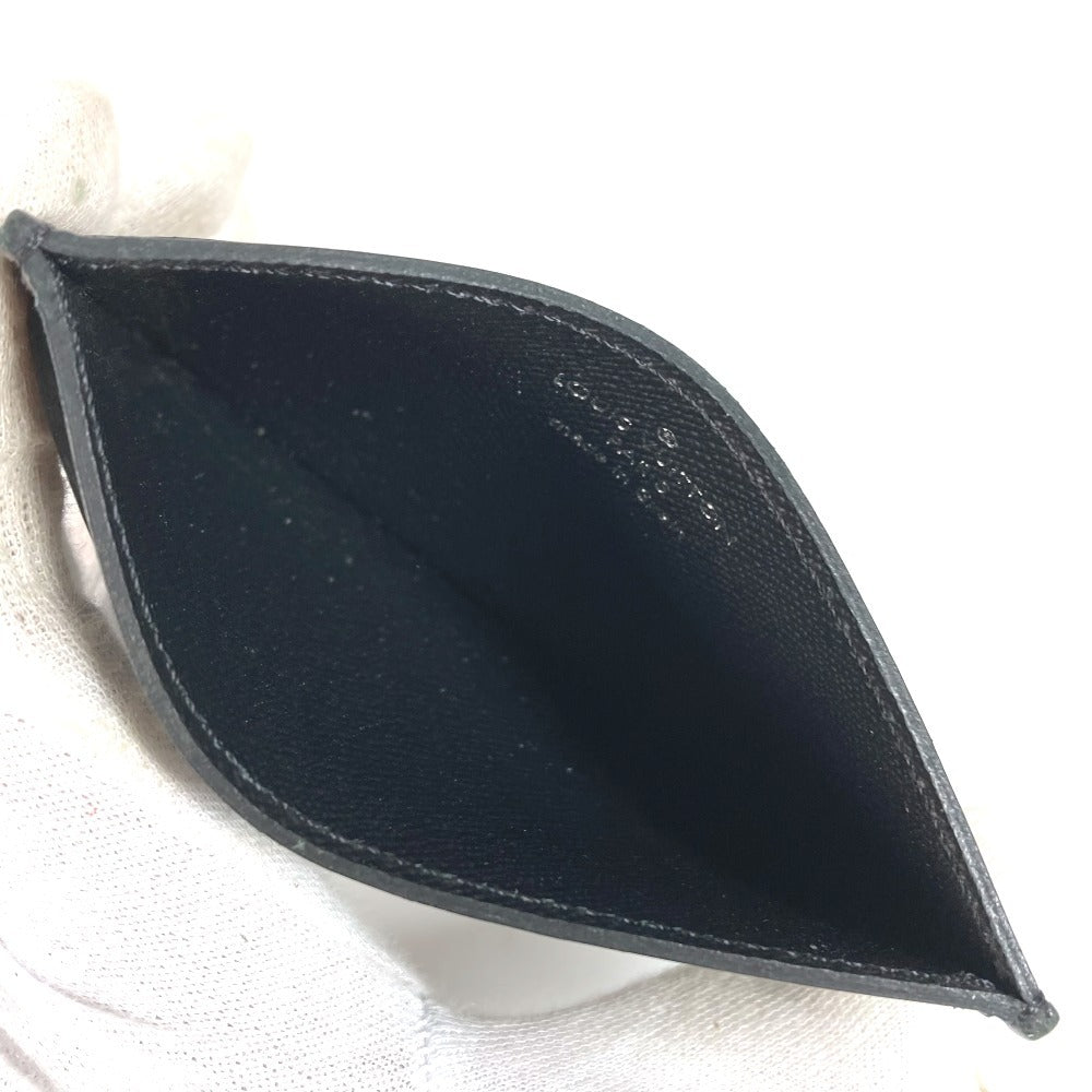 LOUIS VUITTON M67753 Epi Supreme Collaboration supreme Porte Cartes Simple ที่ใส่บัตรเครดิต ที่ใส่บัตรโดยสาร ที่ใส่บัตร หนัง Epi สำหรับผู้ชาย สีดำ