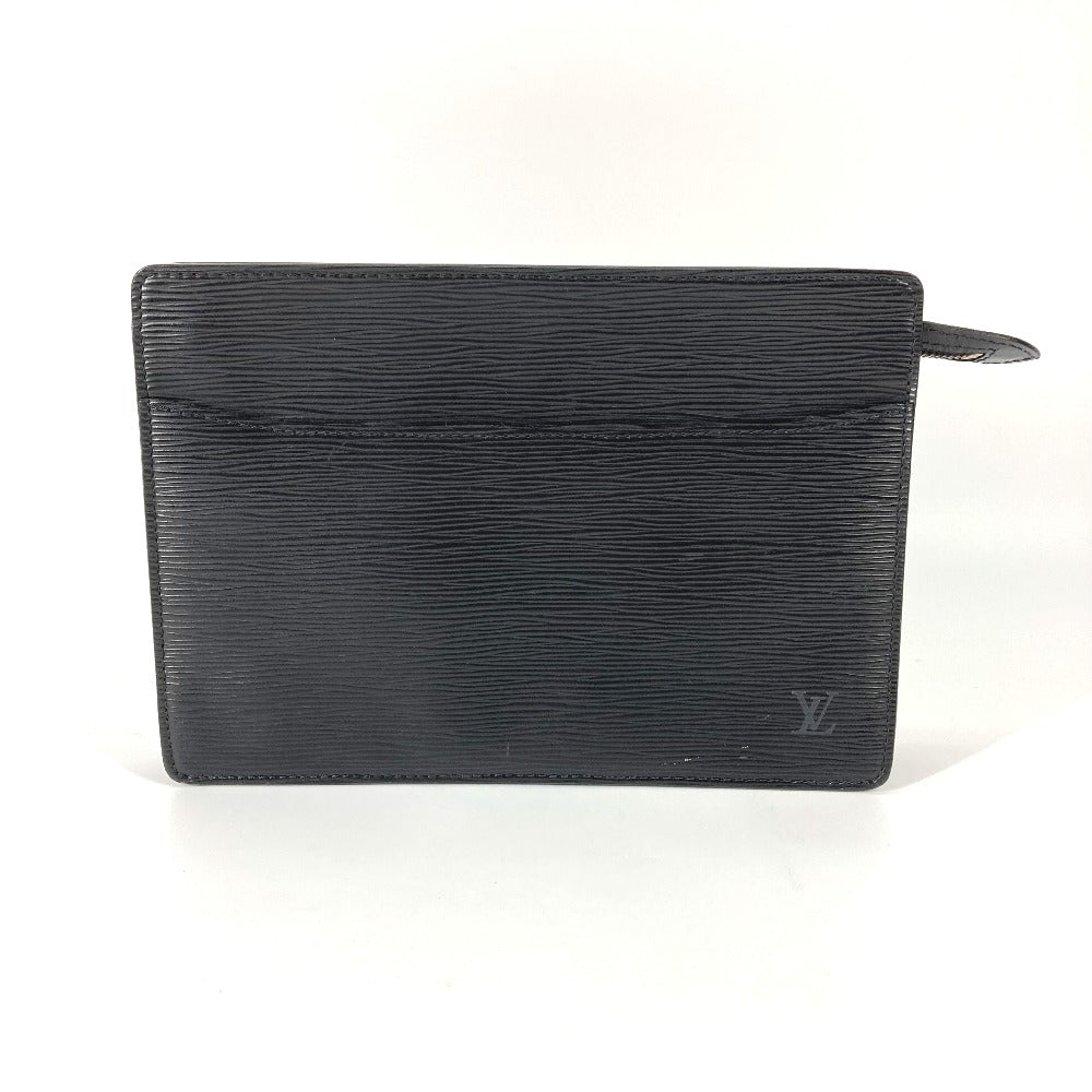 LOUIS VUITTON M52522 エピ ポシェットオム カバン ポーチ クラッチバッグ セカンドバッグ エピレザー メンズ クリールブラック ブラック