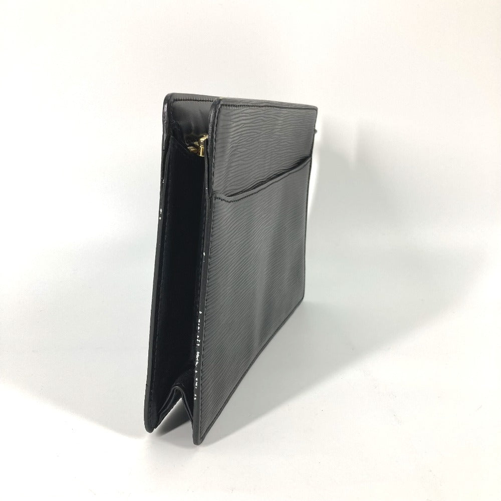 LOUIS VUITTON M52522 エピ ポシェットオム カバン ポーチ クラッチバッグ セカンドバッグ エピレザー メンズ クリールブラック ブラック