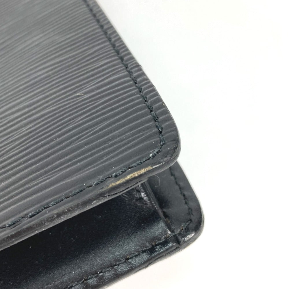 LOUIS VUITTON M52522 エピ ポシェットオム カバン ポーチ クラッチバッグ セカンドバッグ エピレザー メンズ クリールブラック ブラック