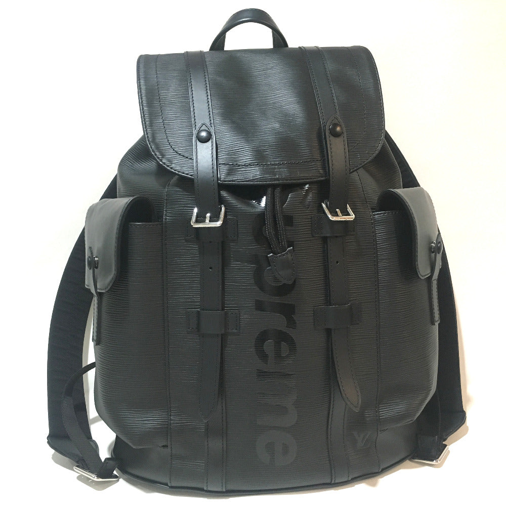 LOUIS VUITTON M53413 Epi Christopher PM Backpack, Supreme Epi Leather, Men's, Black