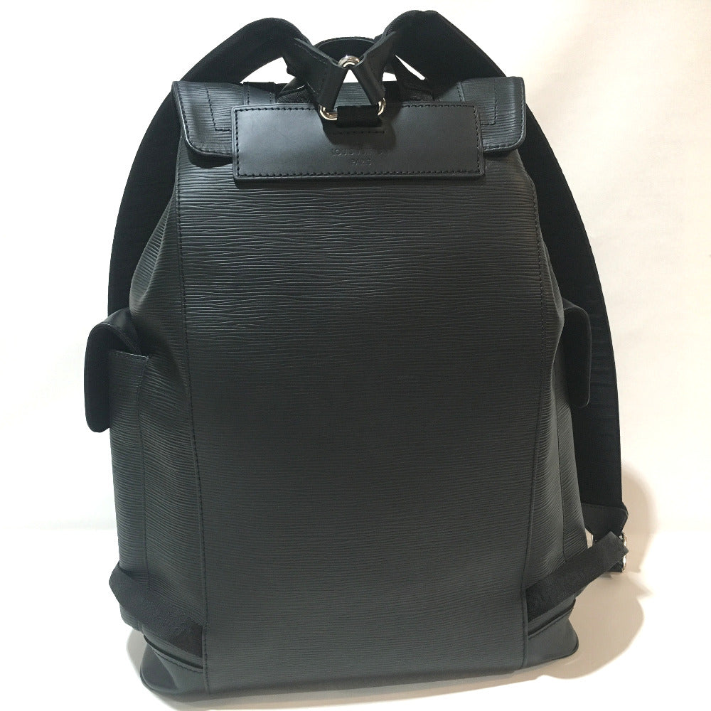 LOUIS VUITTON M53413 Epi Christopher PM Backpack, Supreme Epi Leather, Men's, Black