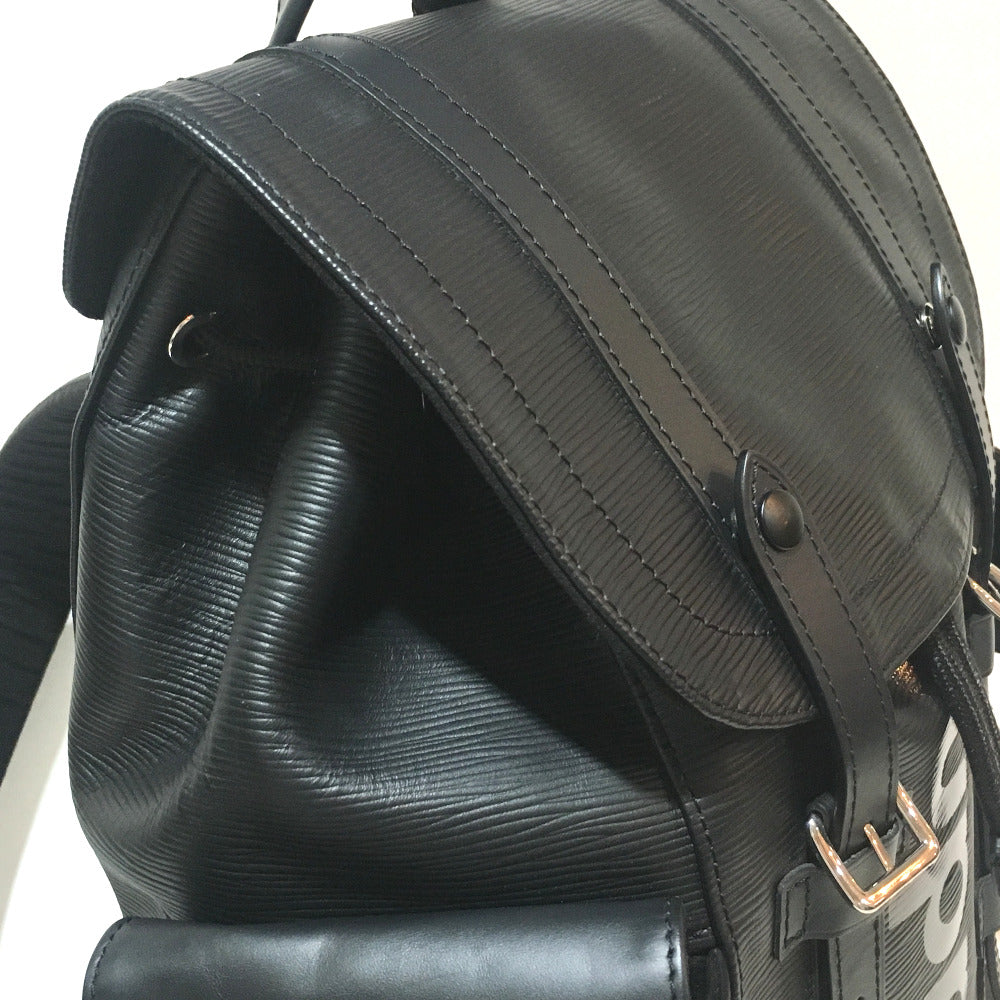 LOUIS VUITTON M53413 Epi Christopher PM Backpack, Supreme Epi Leather, Men's, Black