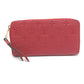 LOUIS VUITTON M61865 Monogram Empreinte Zippy Wallet, Monogram Empreinte Leather, Unisex, Cerise, Red