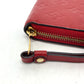 LOUIS VUITTON M61865 Monogram Empreinte Zippy Wallet, Monogram Empreinte Leather, Unisex, Cerise, Red