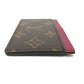 LOUIS VUITTON M60703 Monogram Porte Carte Sample Pass Case, ID Card Case, Card Case, Monogram Canvas, Women's, Fuchsia Brown