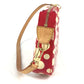 LOUIS VUITTON M91428 ヴェルニ 草間彌生コラボ ドット インフィニティ ポシェット アクセソワール 肩掛け アクセサリーポーチ ショルダーバッグ パテントレザー レディース レッド