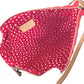 LOUIS VUITTON M91428 ヴェルニ 草間彌生コラボ ドット インフィニティ ポシェット アクセソワール 肩掛け アクセサリーポーチ ショルダーバッグ パテントレザー レディース レッド