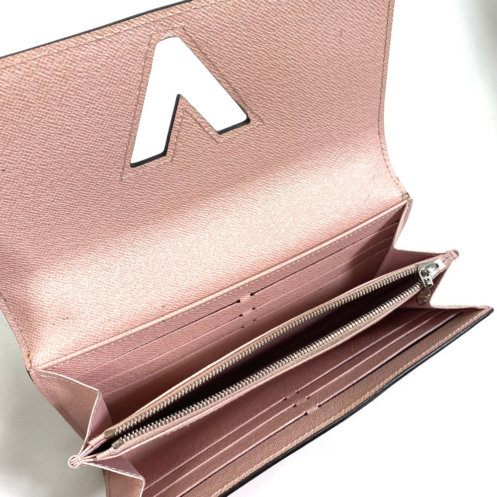 LOUIS VUITTON M61178 Epi Portefeuille Twist Bifold Long Wallet in Epi Leather, Women's, Rose Ballerine Pink