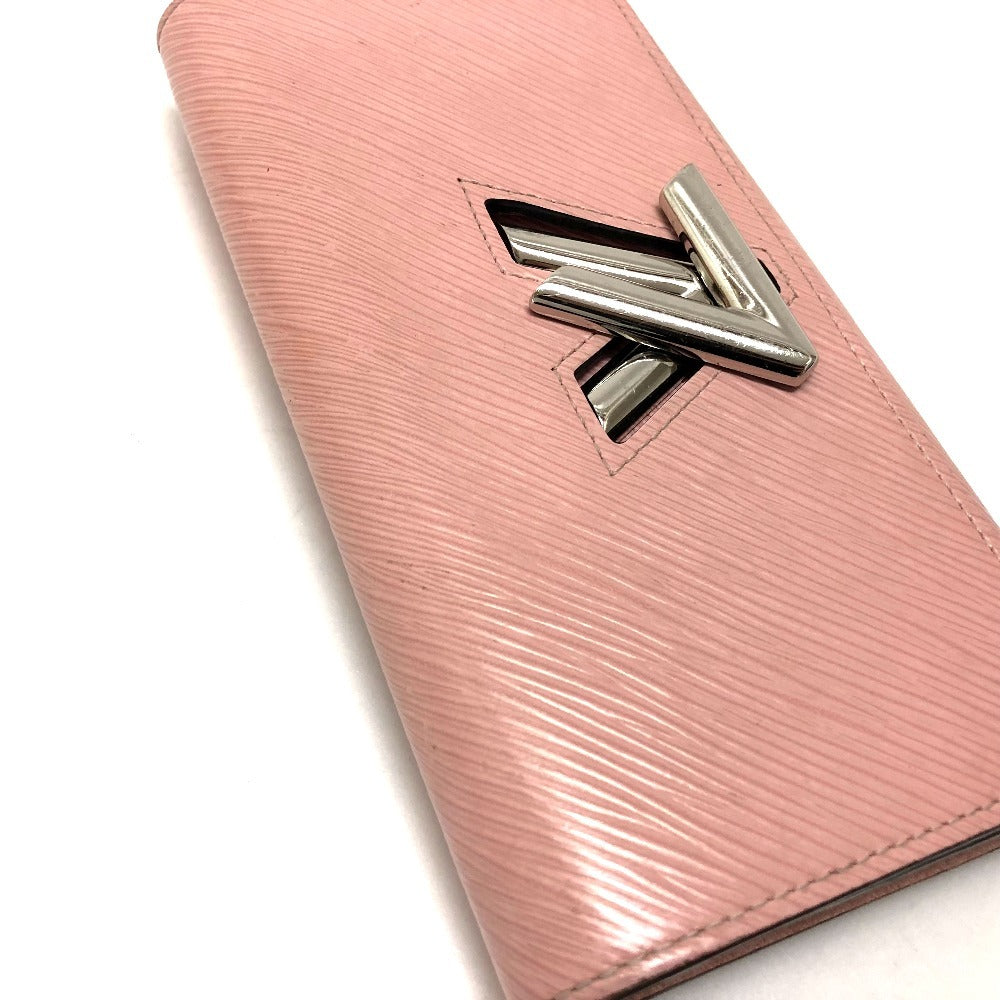 LOUIS VUITTON M61178 Epi Portefeuille Twist Bifold Long Wallet in Epi Leather, Women's, Rose Ballerine Pink