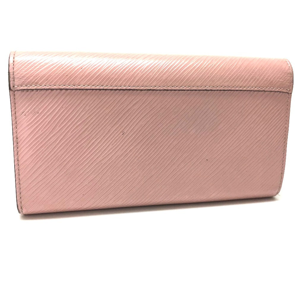 LOUIS VUITTON M61178 Epi Portefeuille Twist Bifold Long Wallet in Epi Leather, Women's, Rose Ballerine Pink