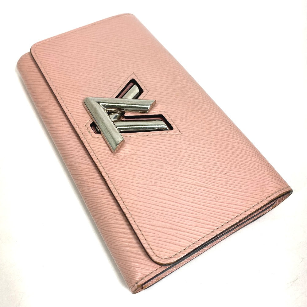 LOUIS VUITTON M61178 Epi Portefeuille Twist Bifold Long Wallet in Epi Leather, Women's, Rose Ballerine Pink