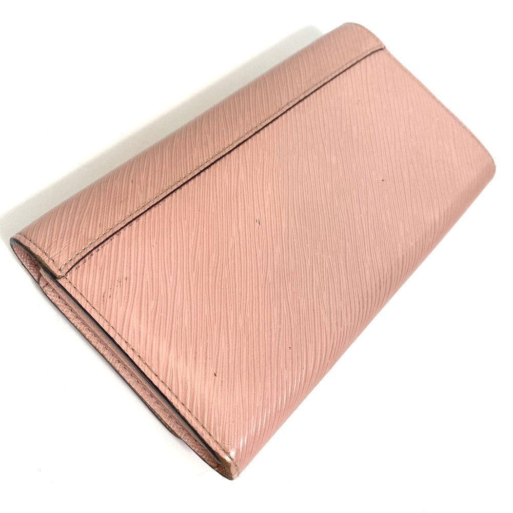 LOUIS VUITTON M61178 Epi Portefeuille Twist Bifold Long Wallet in Epi Leather, Women's, Rose Ballerine Pink