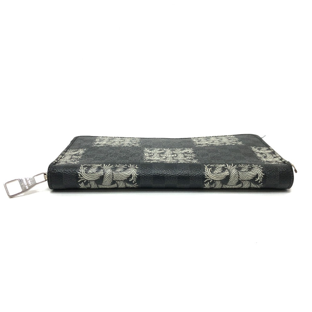 LOUIS VUITTON Ｎ61214 グラフィット クリストファー ネメス ジッピー オーガナイザー 長財布 ダミエグラフィットキャンバス メンズ ブラック