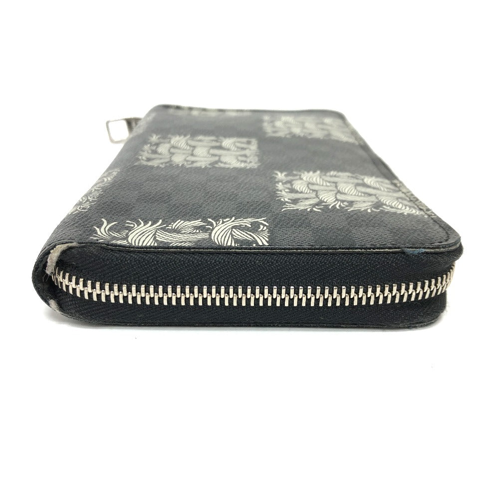 LOUIS VUITTON Ｎ61214 グラフィット クリストファー ネメス ジッピー オーガナイザー 長財布 ダミエグラフィットキャンバス メンズ ブラック