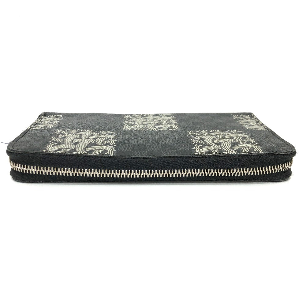 LOUIS VUITTON Ｎ61214 グラフィット クリストファー ネメス ジッピー オーガナイザー 長財布 ダミエグラフィットキャンバス メンズ ブラック
