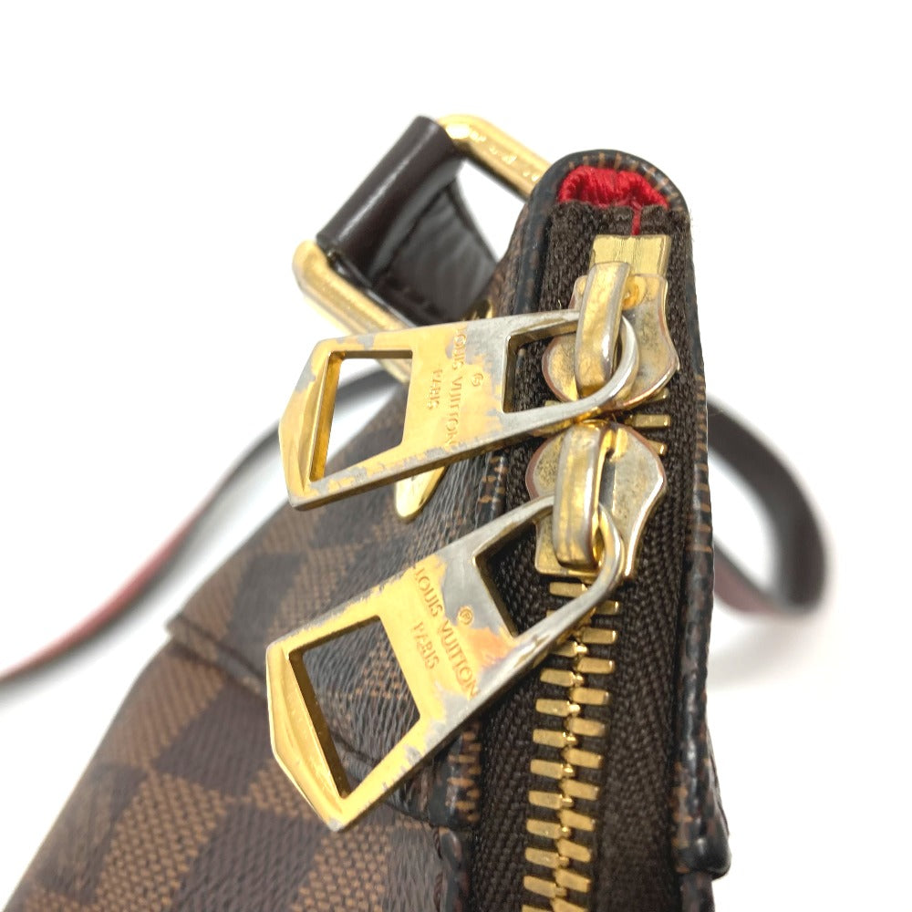 LOUIS VUITTON N42230 ダミエ サウス バンク ポシェット カバン 斜め掛け タッセル ショルダーバッグ ダミエキャンバス レディース ブラウン
