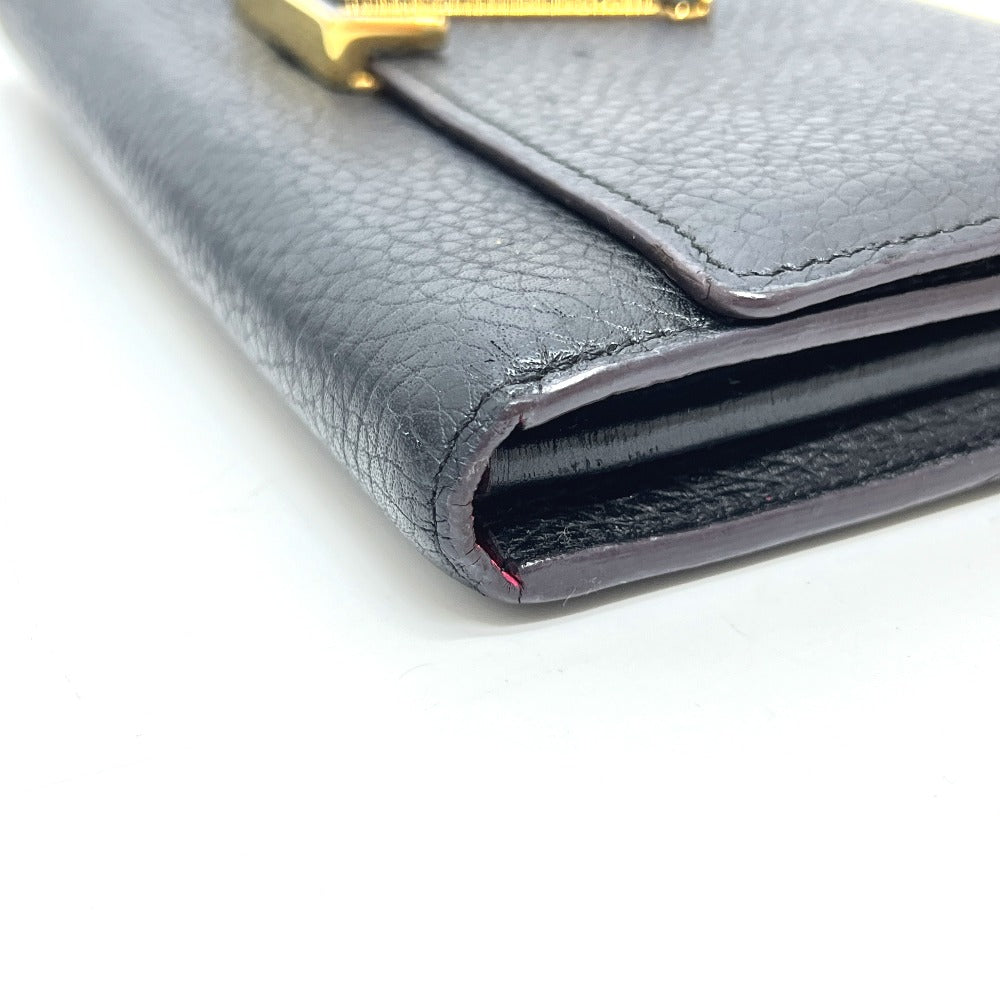 LOUIS VUITTON M61248 ポルトフォイユ・カプシーヌ 財布 ウォレット 長財布 トリヨンクレマンス レディース ノワール ブラック