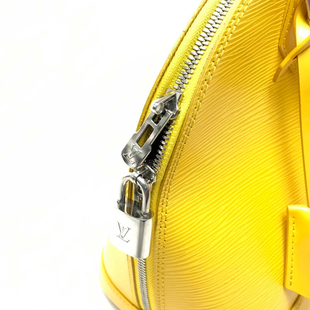 LOUIS VUITTON M40619 Epi Alma PM Tote Bag, Handbag, Epi Leather, Women's, Citron Yellow