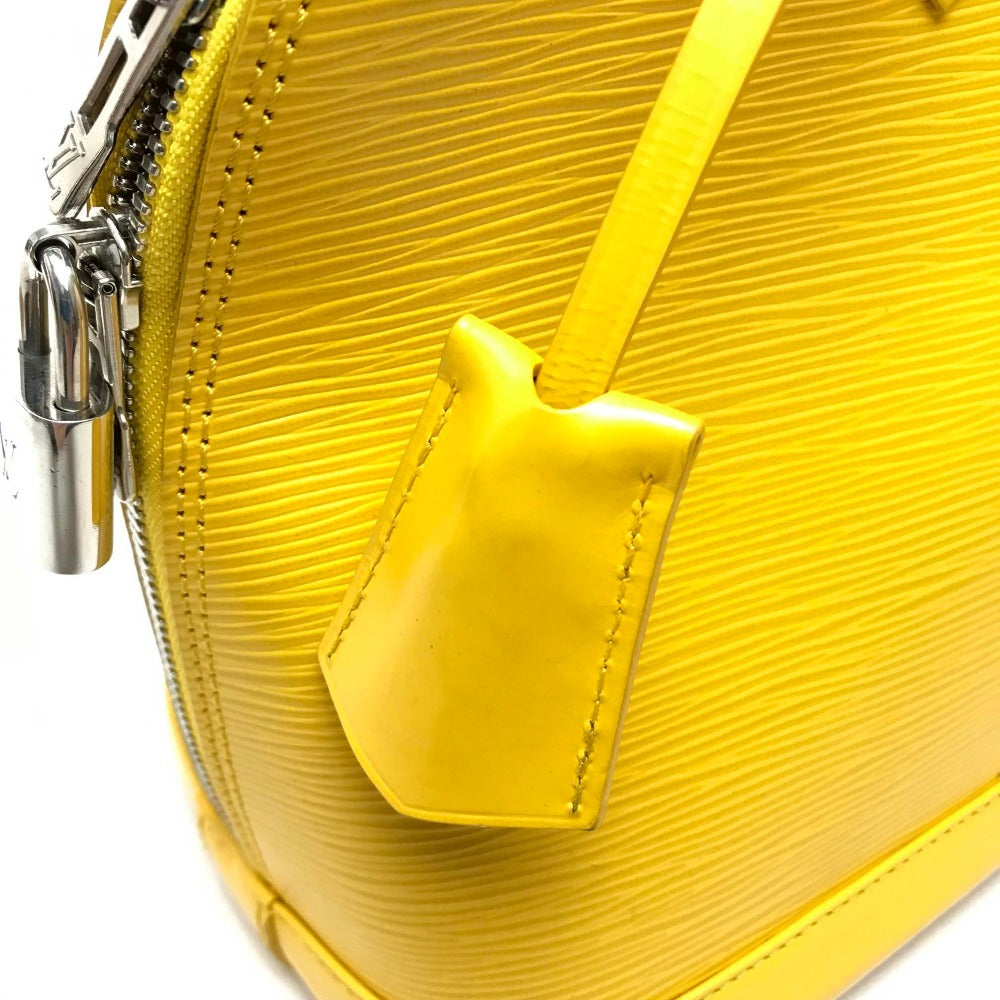 LOUIS VUITTON M40619 Epi Alma PM Tote Bag, Handbag, Epi Leather, Women's, Citron Yellow