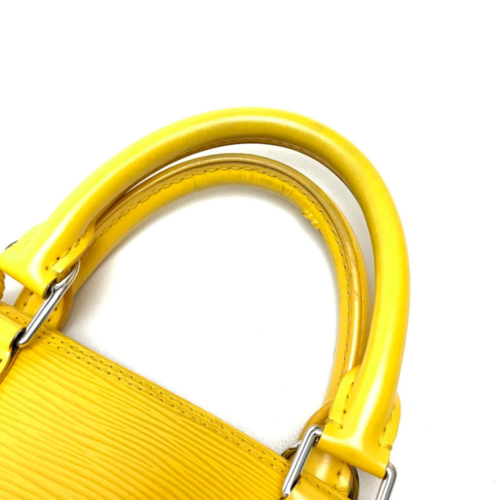 LOUIS VUITTON M40619 Epi Alma PM Tote Bag, Handbag, Epi Leather, Women's, Citron Yellow