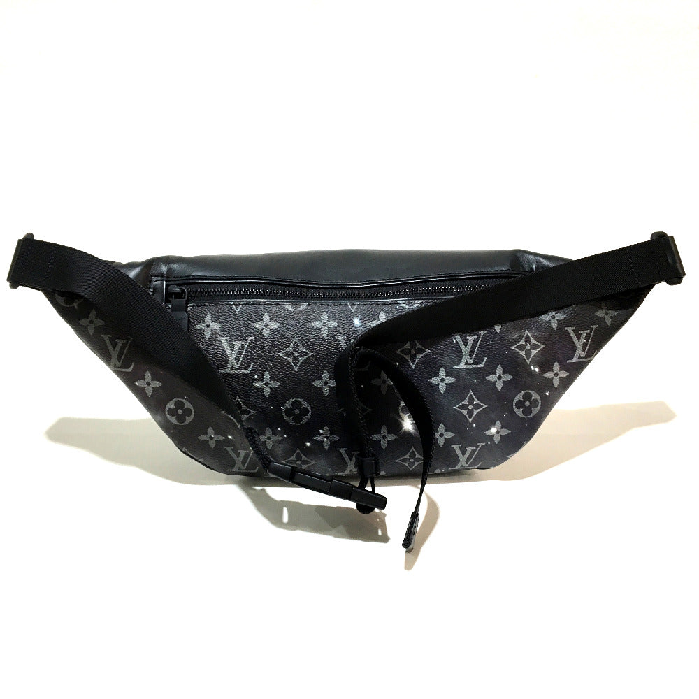 LOUIS VUITTON M44444 Monogram Galaxy Discovery Bum Bag, Waist Bag, Body Bag, Monogram Galaxy Canvas, Men's, Black, Silver and Black