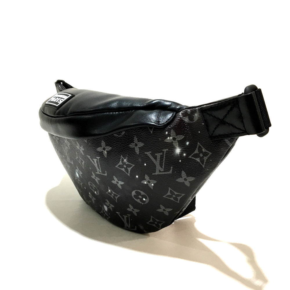 LOUIS VUITTON M44444 Monogram Galaxy Discovery Bum Bag, Waist Bag, Body Bag, Monogram Galaxy Canvas, Men's, Black, Silver and Black