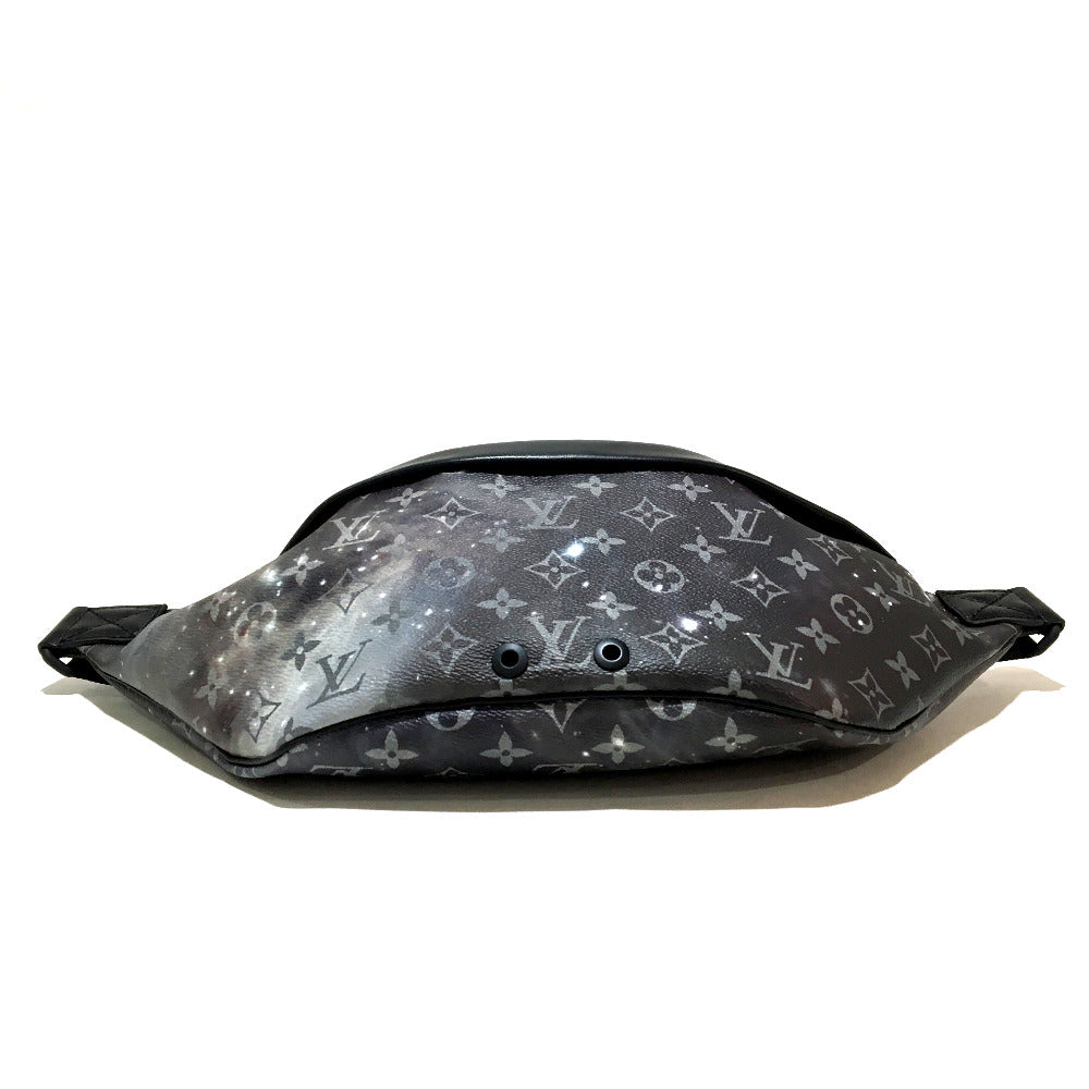 LOUIS VUITTON M44444 Monogram Galaxy Discovery Bum Bag, Waist Bag, Body Bag, Monogram Galaxy Canvas, Men's, Black, Silver and Black