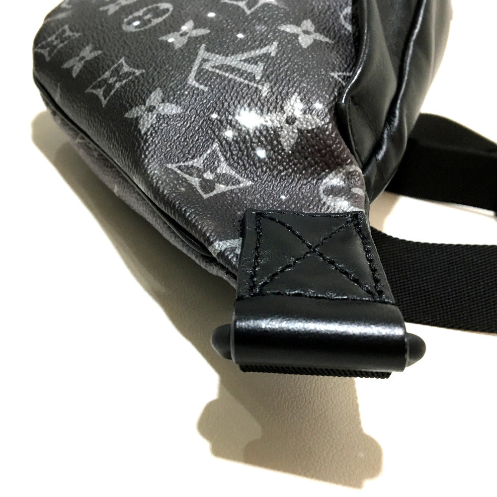 LOUIS VUITTON M44444 Monogram Galaxy Discovery Bum Bag, Waist Bag, Body Bag, Monogram Galaxy Canvas, Men's, Black, Silver and Black