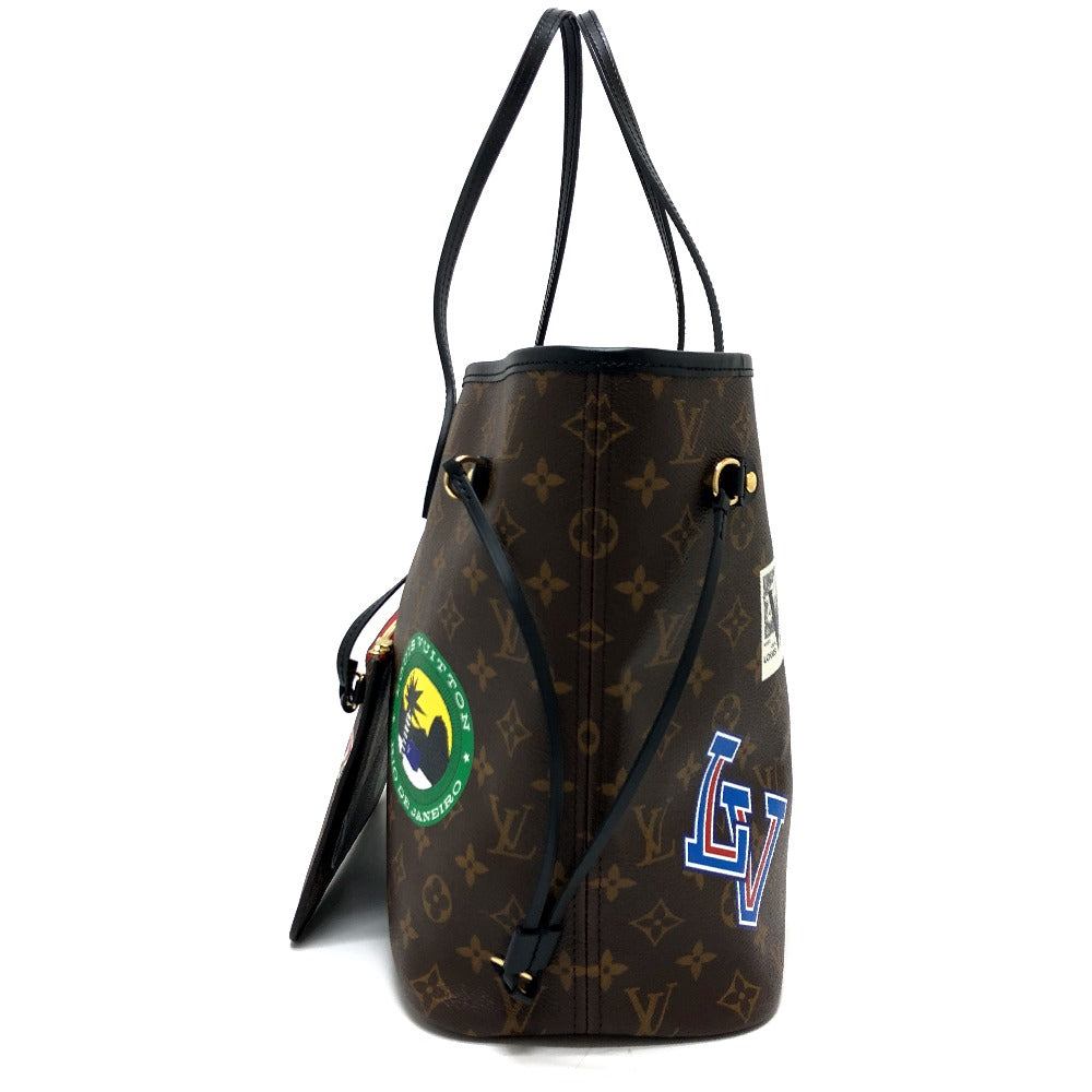 LOUIS VUITTON M42844 ワールドツアー ネヴァーフルMM ポーチ付き カバン トートバッグ バッグ ハンドバック トートバッグ モノグラムマカサーキャンバス レディース ブラウン - brandshop-reference