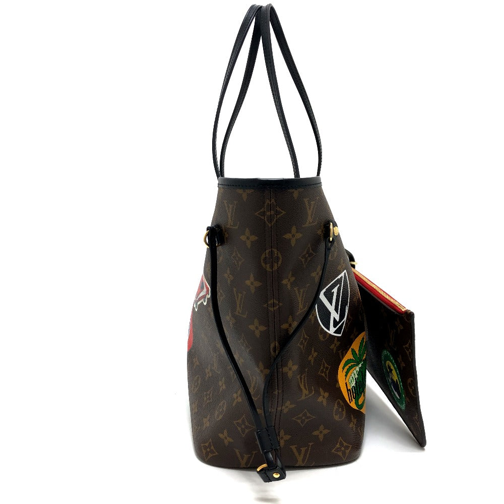 LOUIS VUITTON M42844 ワールドツアー ネヴァーフルMM ポーチ付き カバン トートバッグ バッグ ハンドバック トートバッグ モノグラムマカサーキャンバス レディース ブラウン - brandshop-reference